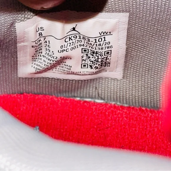 Men's Nike Air Jordan Zoom 92 USA Olympics Basketball Shoes CK9183-101 Size: 8 - Picture 12 of 14